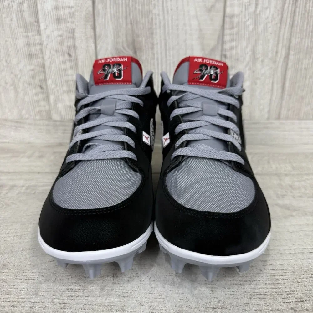 Jordan Stadium 90 Mens Size 11 Low TD Black Cement Football Cleats HQ0210-060